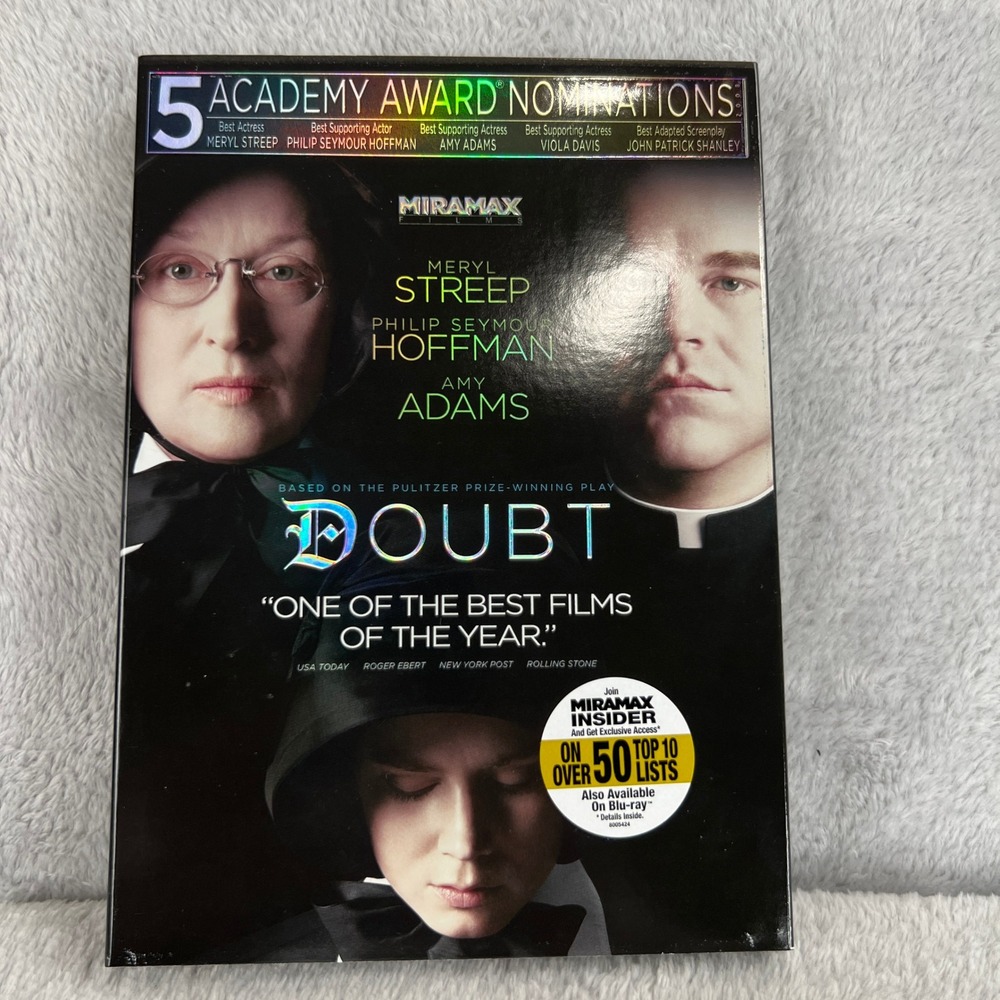 Miramax Doubt Drama DVD Meryl Streep Philip Seymour Hoffman Movie New Sealed